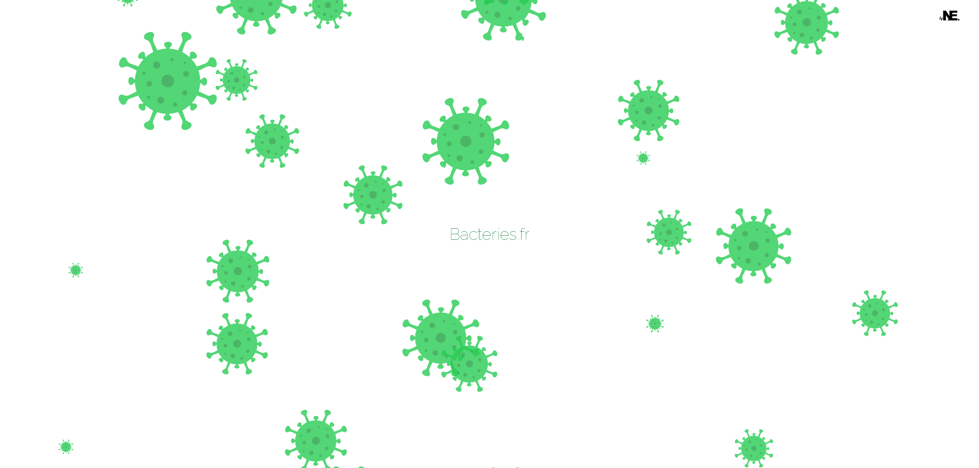 Bacteries.fr — Useless website