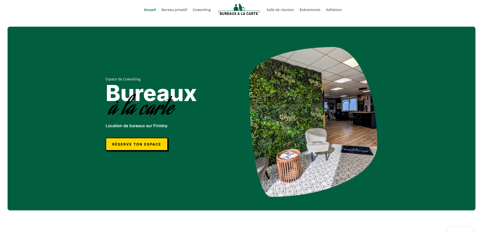 Bureaux à la carte — Site vitrine & SEO