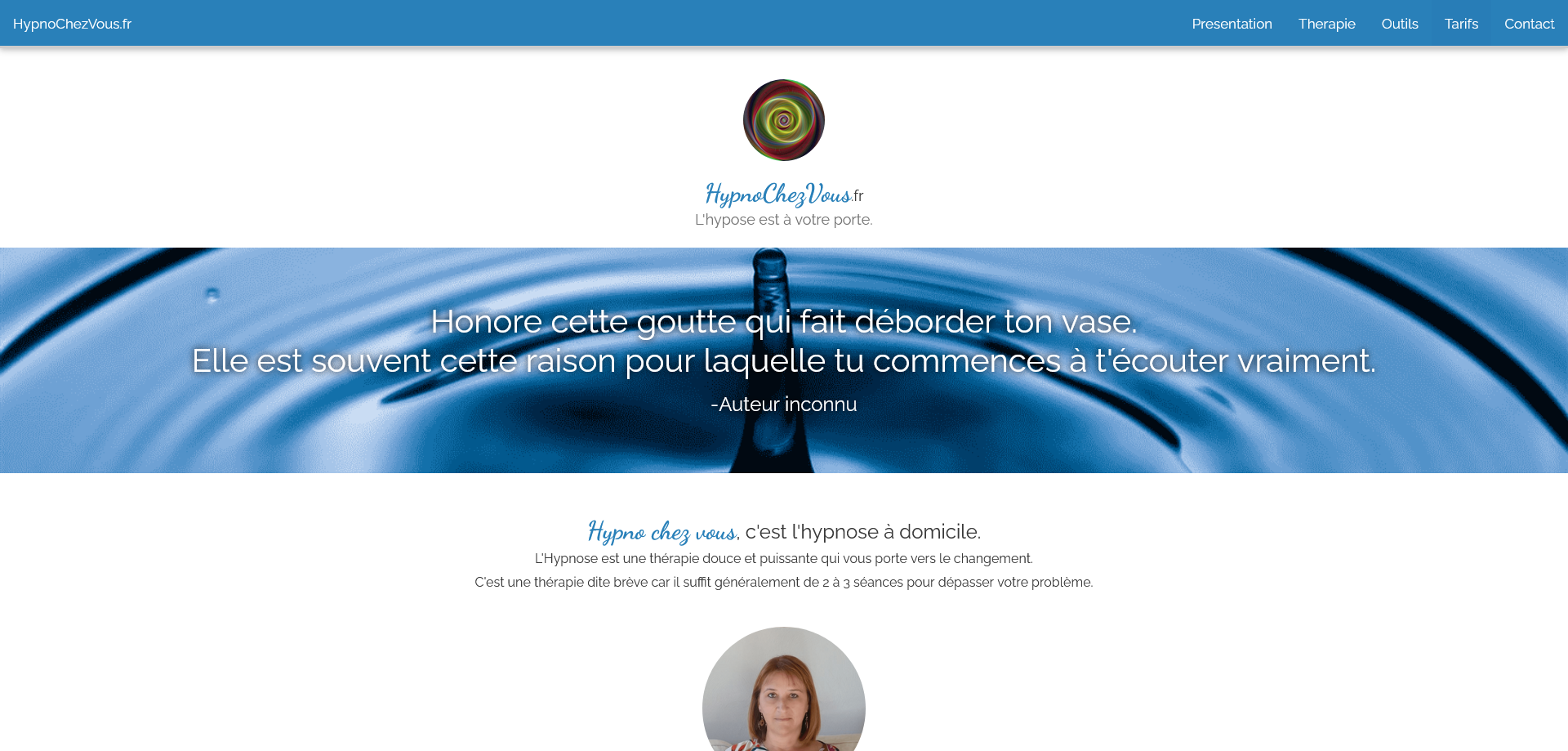 Hypnochezvous — Site vitrine