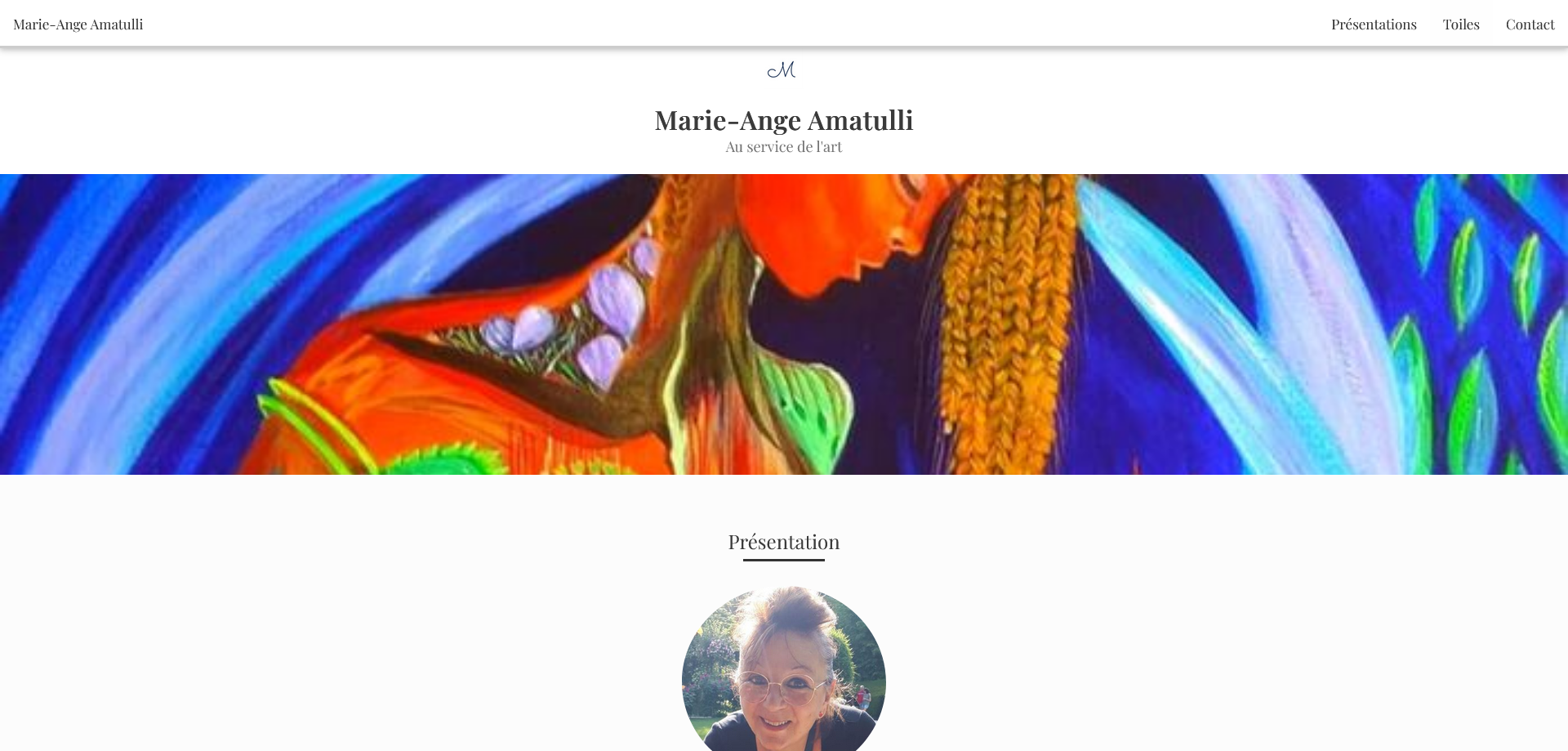 Marie-Ange Amatulli — Site vitrine