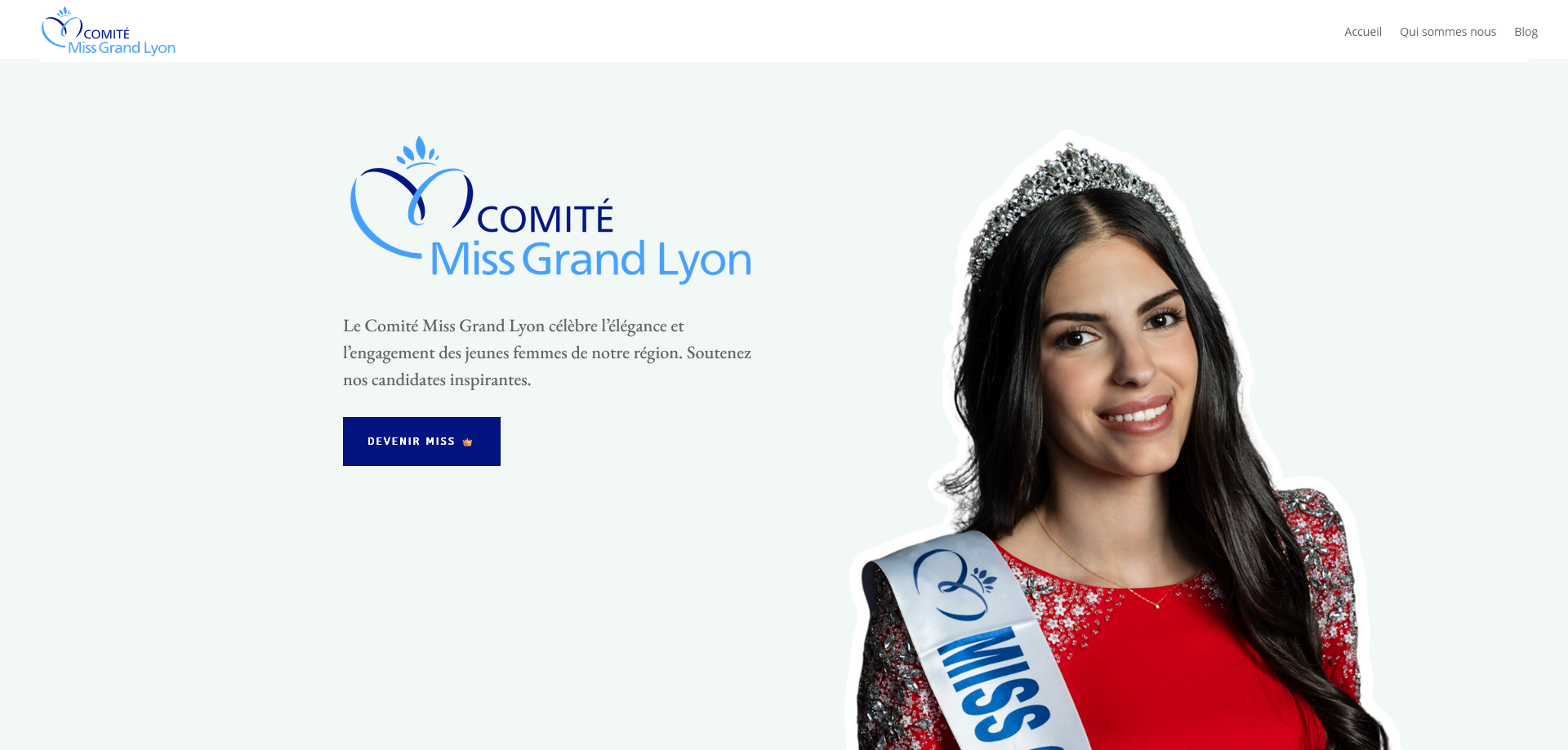 Miss Grand Lyon — Site web blog & SEO